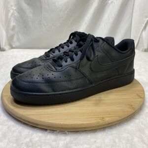 Nike Court Vision Low Triple Black Sneaker Shoes No Insoles CD5463-002 Size 11.5